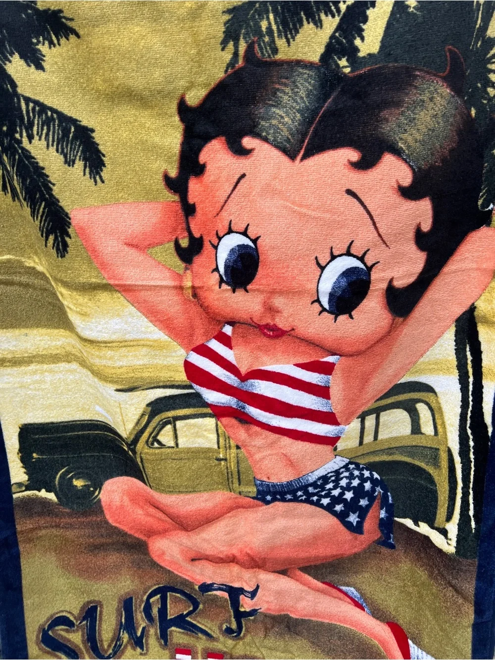 Betty Boop Towel Surf USA